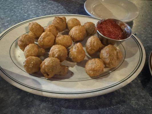 Fried mushroom appetizer