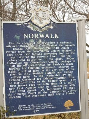 Norwalk Historical Marker