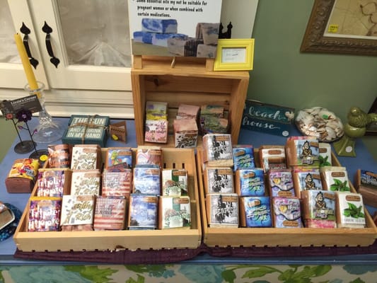 Lisa's Soaps are handmade in Wallingford, CT. Favorites include Lavender, A Day at the Beach and Perfect Man.