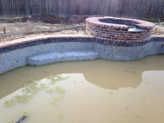 Uncompleted pool.