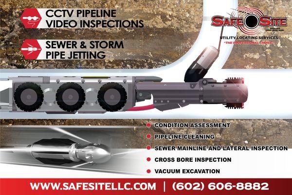 CCTV Pipeline Video Inspection Services throughout Arizona, Nevada & Southern California.