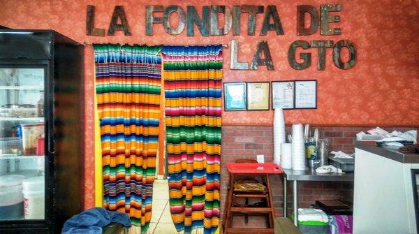 La Fondita - Far Wall, as you enter.