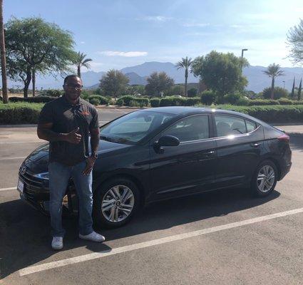 Alex and his new Elantra!