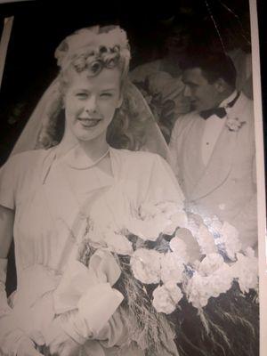 Patricks Mother Marion Wedding Photo