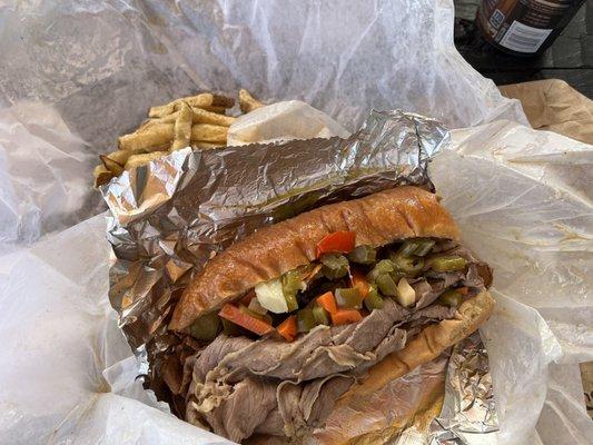 Italian Beef Dipped