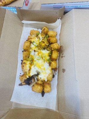 The new Philly Cheese Steak tots are really good!