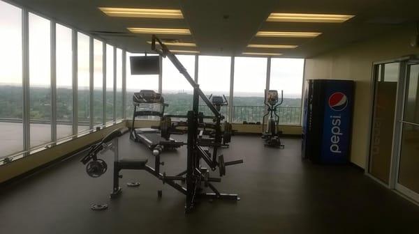 Penthouse fitness center