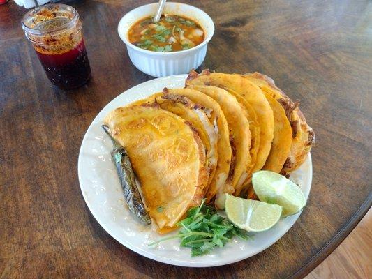 Quesa birria tacos. Best in Modesto