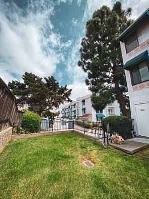 Small dog park on the northeast corner of 8332 building.