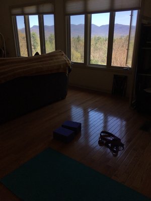 Yoga with a view.