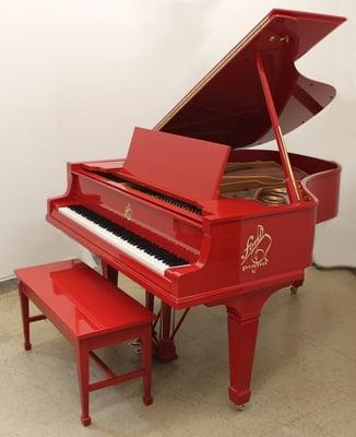 Rebuilt and custom refinished Knabe grand piano.