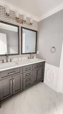 Lerner & Garcia completed this bathroom renovation on budget and tight schedule.