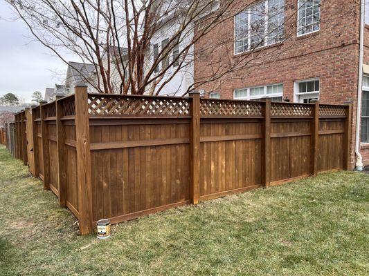 Fence Staining AFTER