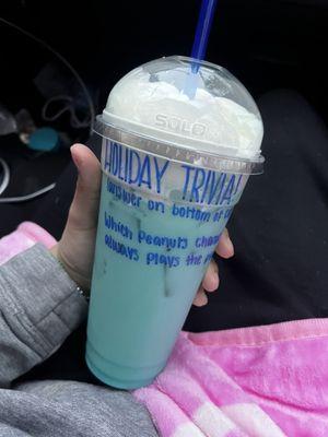 blue raspberry redbull italian soda .