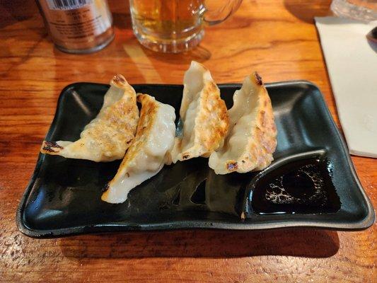 Delicious pan seared dumplings