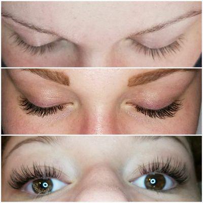 Classic set eyelash extensions