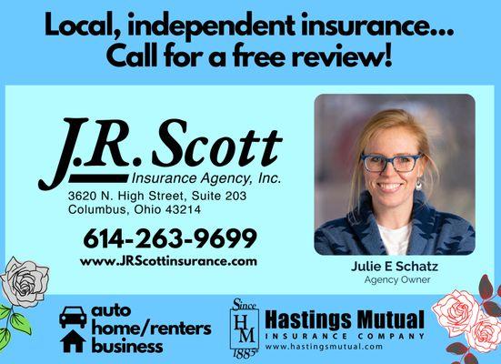 J. R. Scott Insurance Agency owner Julie Schatz.