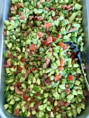 Cucumber, Avocado and Tomato Salad