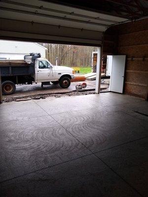 New garage floor