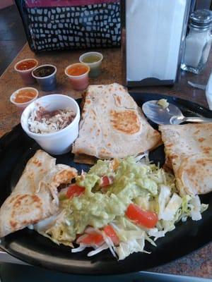 Beef fajita quesadilla