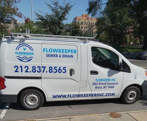 Flowkeeper Sewer & Drain work van