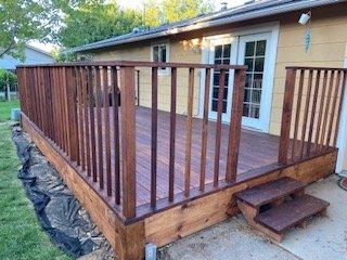 Finished project: dark walnut stain