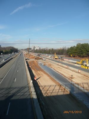 Future site of the awesome wiehle Reston-East metro station