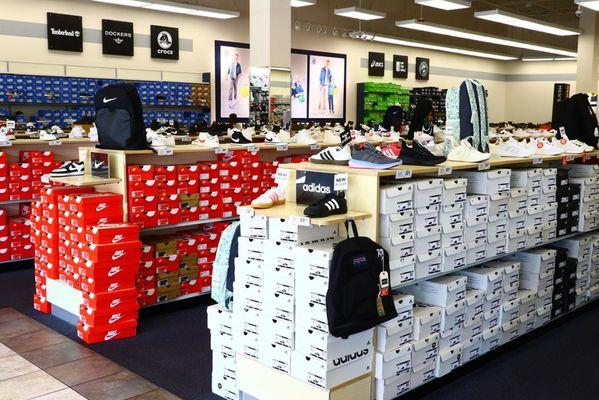 Athletic Shoes Section of Store