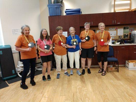 Medalists in Woman's doubles for Chatham County