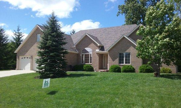 A new roof installed by Poplar Roofing & Construction on the east side of Terre Haute