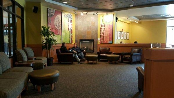 Spacious Seating Area at Starbucks Downtown Battle Creek