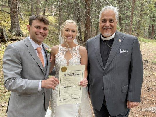 Rev. Sam and another happily married couple!