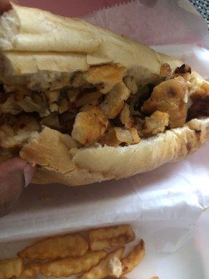 Jerk Chicken Cheesesteak really is Chopped Chicken Fingers.