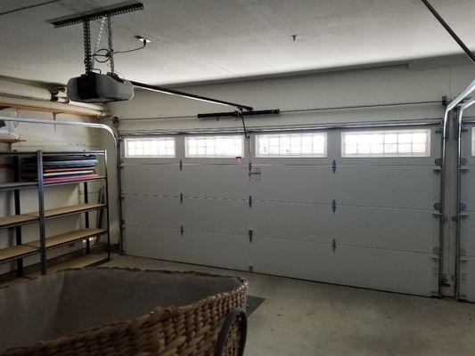 Liftmaster motor and insulated door install.