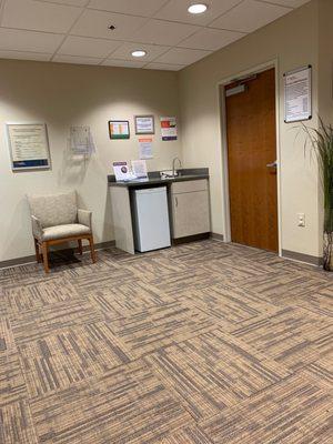 Waiting room of Dr. Goulet-cancer specialist