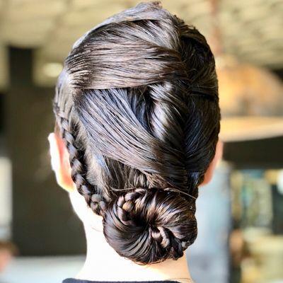 Braided updos for weddings.