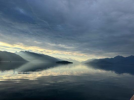 View from boat deck