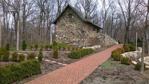 Cool stone building behind the West-Harris house