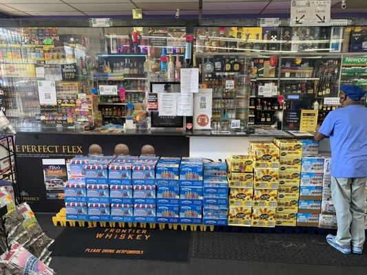 Multiple lanes for liquor and lottery