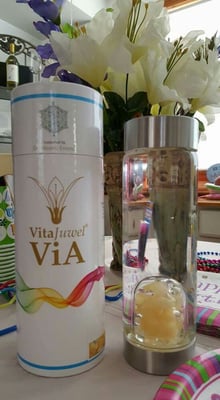 Shen Balance presents; Vita Juwel Crystal Water Bottle. 17 different Crystal combinations, one designed to suit your need!