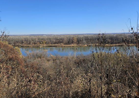 Looking east towards the Missouri River