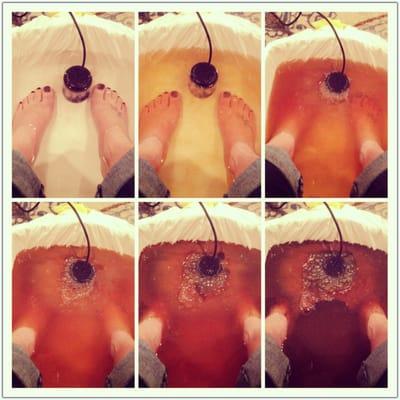 Detox foot bath.