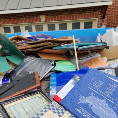 Fill to the top garage cleanout