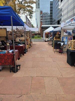 An hour into a show and not a person in sight in downtown Denver.