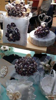 Purple Sea Shell Bridal Package