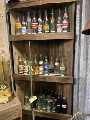 Old root beer bottles and others