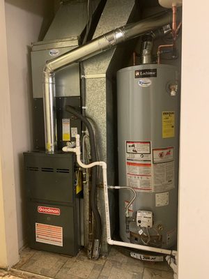 Water heater, heater, air conditioning, installation and service!