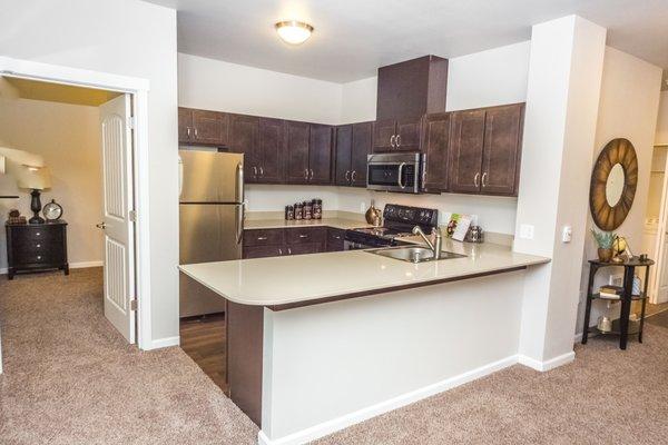 Kitchen in Bluff Model Unit