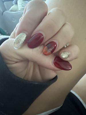 Fall nails! 3 weeks after I got them done