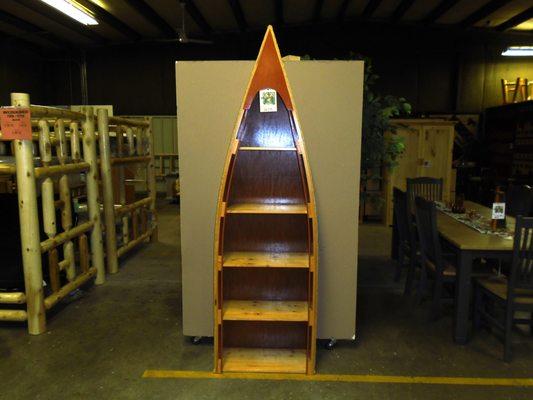 Canoe Bookshelf - 7Ft